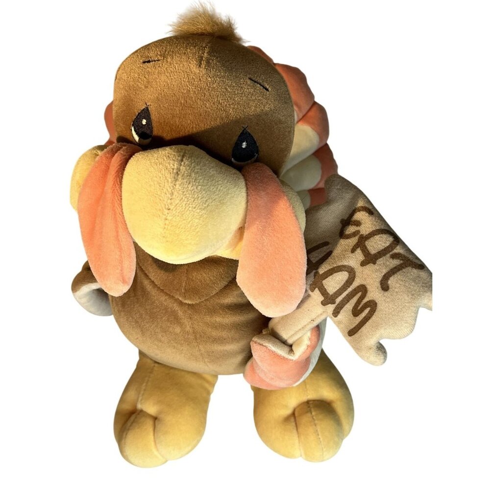 Precious Moments Tender Tails 'EAT HAM'  Thanksgiving Turkey Plush Vintage 1999